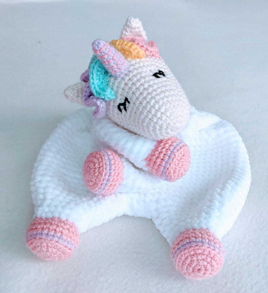 Sleepy Unicorn Comforter Unicorn Lovey