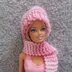 Winter Hat and Scarf for Doll