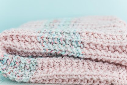 Fluffy Rib Knit Blanket