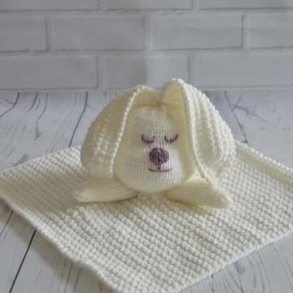 Rabbit Comforter Blanket - knitting pattern