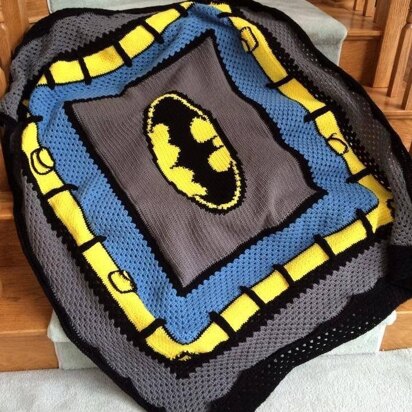 Crochet Batman Blanket