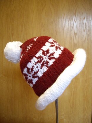 Adult Christmas themed Bobble Hat