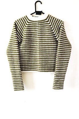 Crochet Houndstooth Sweater