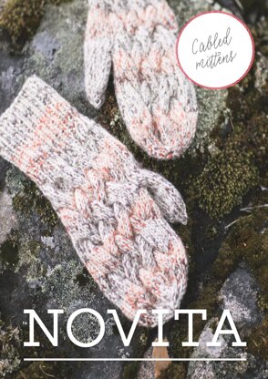 Cabled Mittens in Novita 7 Veljestä - 50 - Downloadable PDF