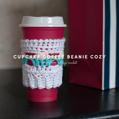 Cupcake Coffee Beanie Cozy