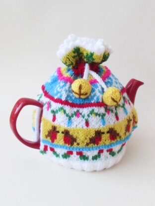 Fair Isle Jingle Bells Christmas Tea Cosy