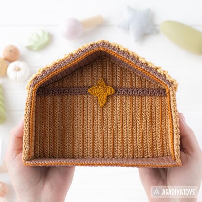 4 in 1 Nativity Crochet Pattern Set Mary Baby Jesus Joseph Stable DIY Christmas Mini Amigurumi Patterns Nativity Scene (Tutorial PDF file) by AradiyaToys (Olka Novytska)