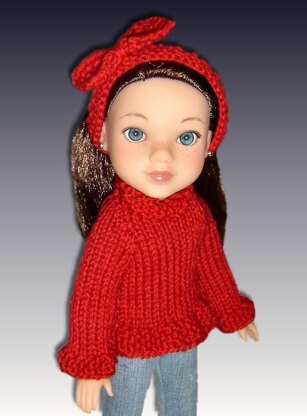 Fits Hearts for Hearts Doll. Sweater and Headband PDF 242