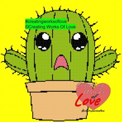 Cute Cactus Graphgan Stitch Graph