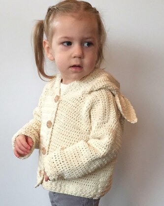 Lamb's Ears Baby Cardigan