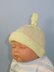 Baby Garter Stitch Cuff Topknot Beanie Hat