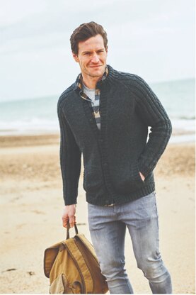 Men`s Cardigan in Stylecraft Highland Heathers DK - 9866 - Downloadable PDF