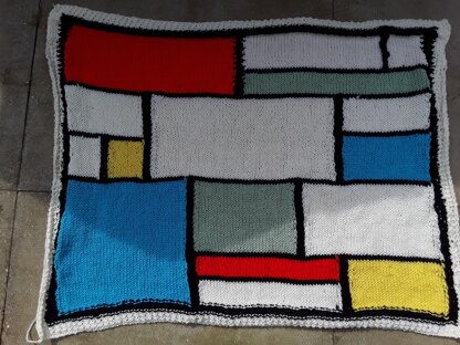 Mondrian style 2 knit