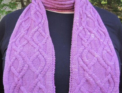 The Mecknay Cabled Scarf