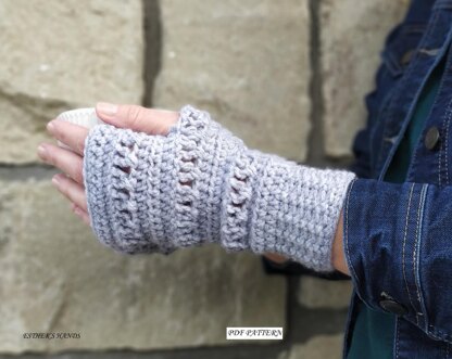 Crochet Fingerless Mittens - Audrey Fingerless Mittens