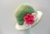 Ladies Double Brimmed Crochet Hat