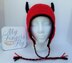 Devil Horned Earflap Hat