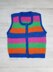 Bright Stripe Knit Waistcoat