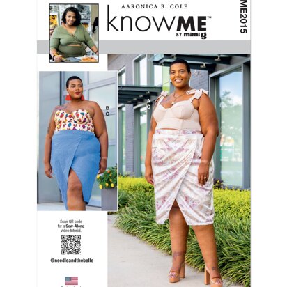 Know Me Women's Lined Bustier and Skirt by Aaronica B. Cole ME2015 - Sewing Pattern