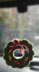 Mini Christmas wreath ornament