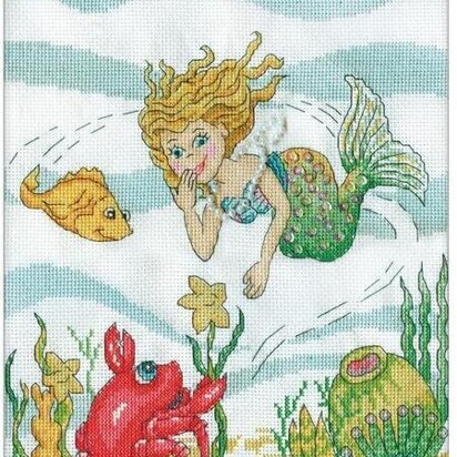 Design Works Mermaid Cross Stitch Kit - Multi