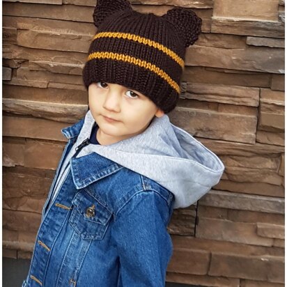 Little Bear Winter Hat - knitting pattern