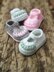 Puff Stich baby sandal crochet pattern