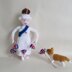 Queen Elizabeth & her Platinum Knickers Doll & Corgi Dog