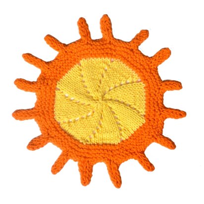 Sunshine Dishcloth - knitting pattern