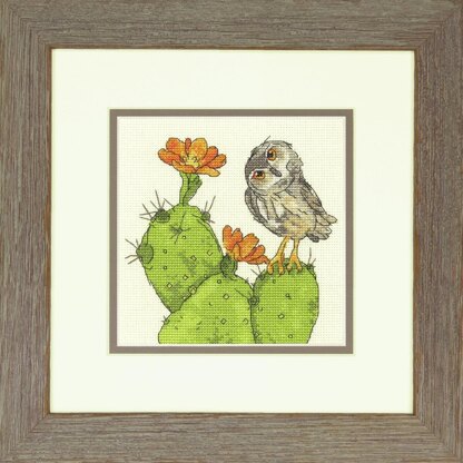 Dimensions Counted Cross Stitch Kit: Prickly Owl - 15.2 x 15.2cm