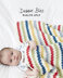 "Striped Crochet Blanket" - Blanket Crochet Pattern For Babies in Debbie Bliss Rialto 4 ply