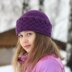 Lilac mood cable hat