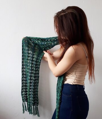 Pine needle shawl