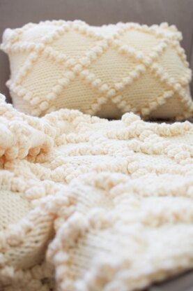 Bobble Knit Throw Pillow