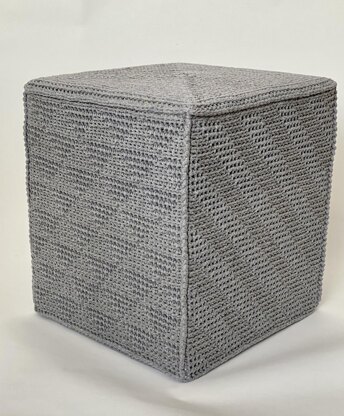 Square Crochet Ottoman