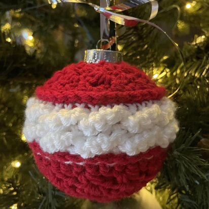 Cable Crochet Christmas Tree Ornament
