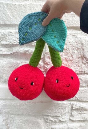 Cheeky Cherries Knitted Fruit