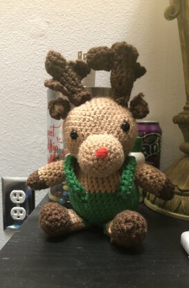 Rudolph the Reindeer - Free Toy Crochet Pattern For Christmas in Paintbox Yarns Cotton Aran by Paintbox Yarns