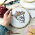 The Make Box Floral Skull Embroidery Kit - 22x19.5x2.5