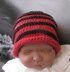 Baby Simple Stripe Roll Brim Beanie Hat