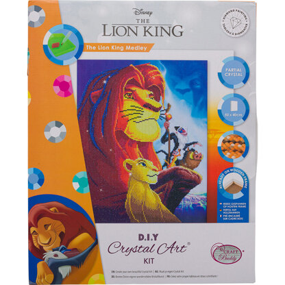Crystal Art The Lion King Medley, 40x50cm Diamond Painting Kit