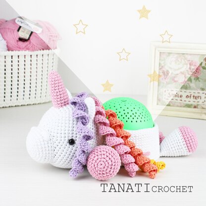 Crochet Pattern - Night light Unicorn/Projector star