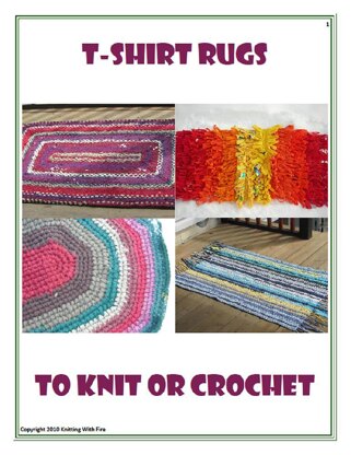 T-shirt rugs to knit or crochet