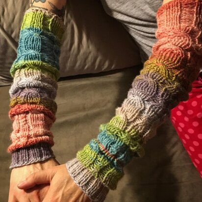 SweetTart Arm Candies - knitting pattern