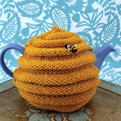 Beehive Tea Cozy in Patons Classic Wool Roving - knitting pattern