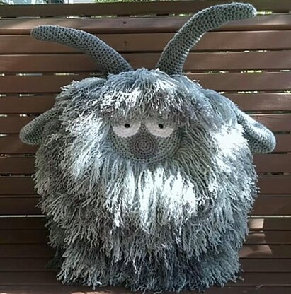 Grey Goat Pillow