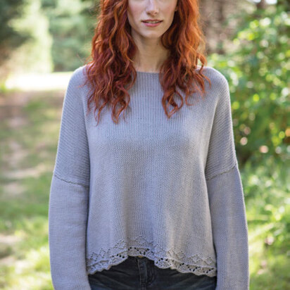 Coneflower Sweater in Berroco Modern Cotton - Downloadable PDF