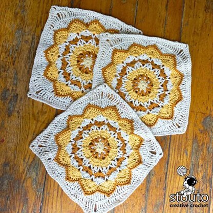 Star Flower Granny Blanket Square