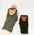 Fox fingerless gloves