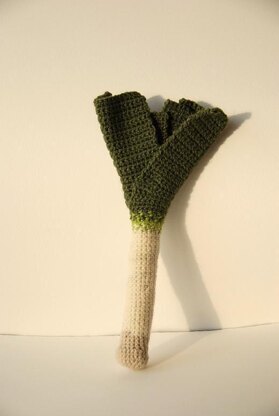 Leek Crochet Pattern, Leek Amigurumi, Food Crochet Pattern, Vegetable Amigurumi